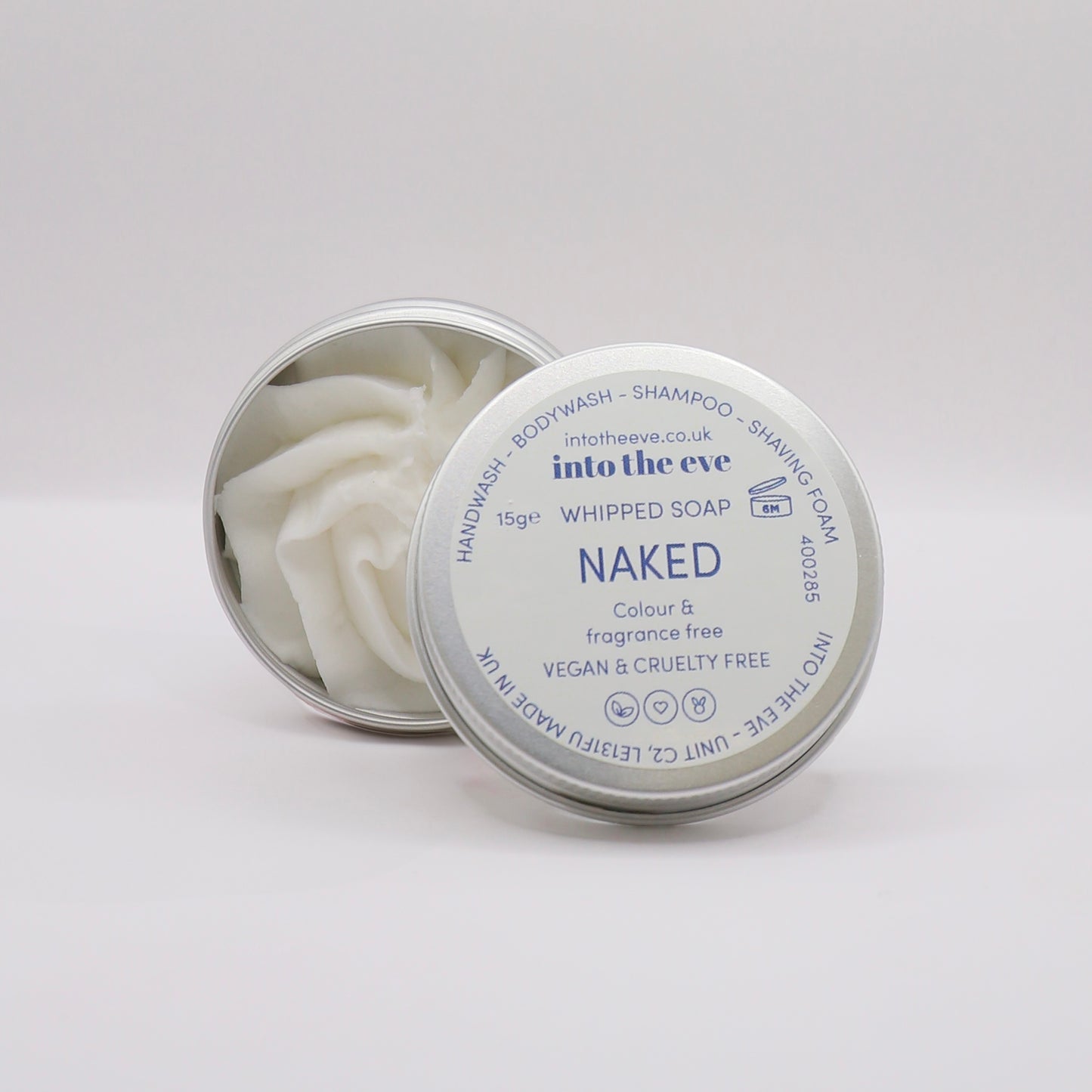 Naked Whipped Soap - colour & fragrance free