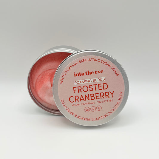 Frosted Cranberry foaming sugar scrub