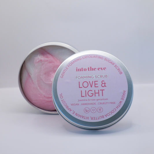 Love & Light foaming sugar scrub