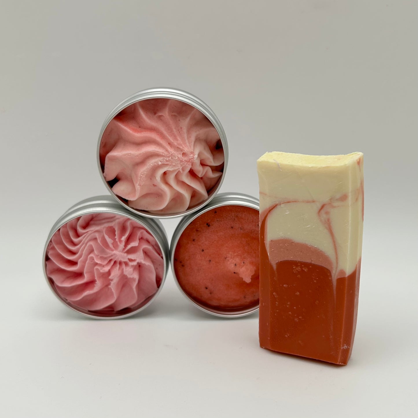 Juicy Strawberry BUNDLE - soap, body scrub, body butter