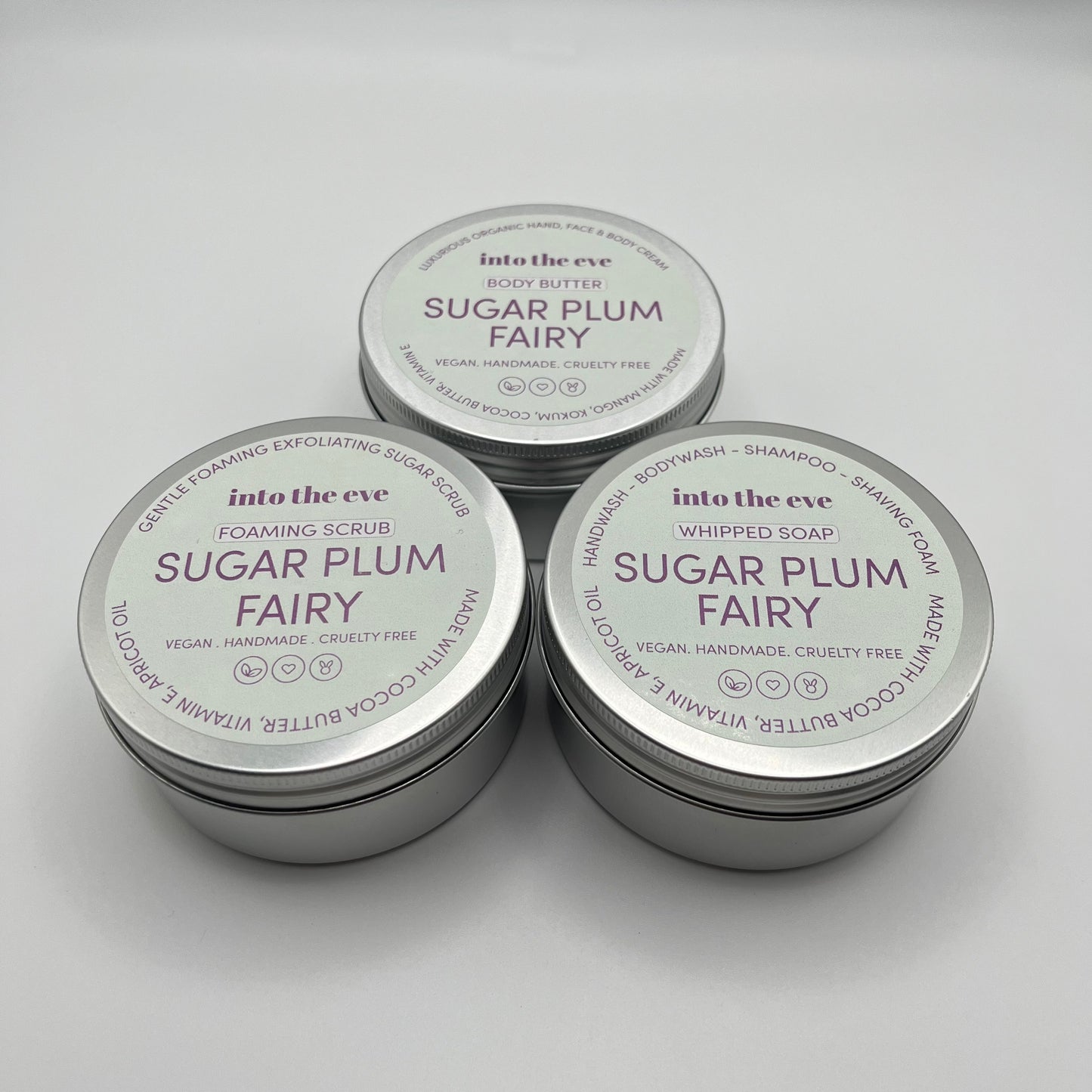 Sugar Plum Fairy BUNDLE  - soap, body scrub, body butter