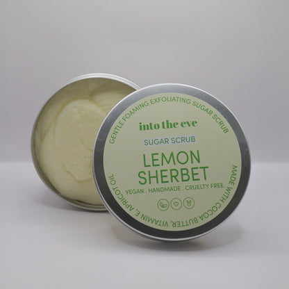 Lemon Sherbet foaming sugar scrub