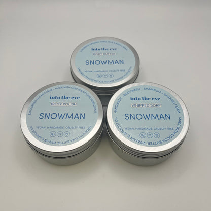 Snowman BUNDLE - soap, body scrub, body butter