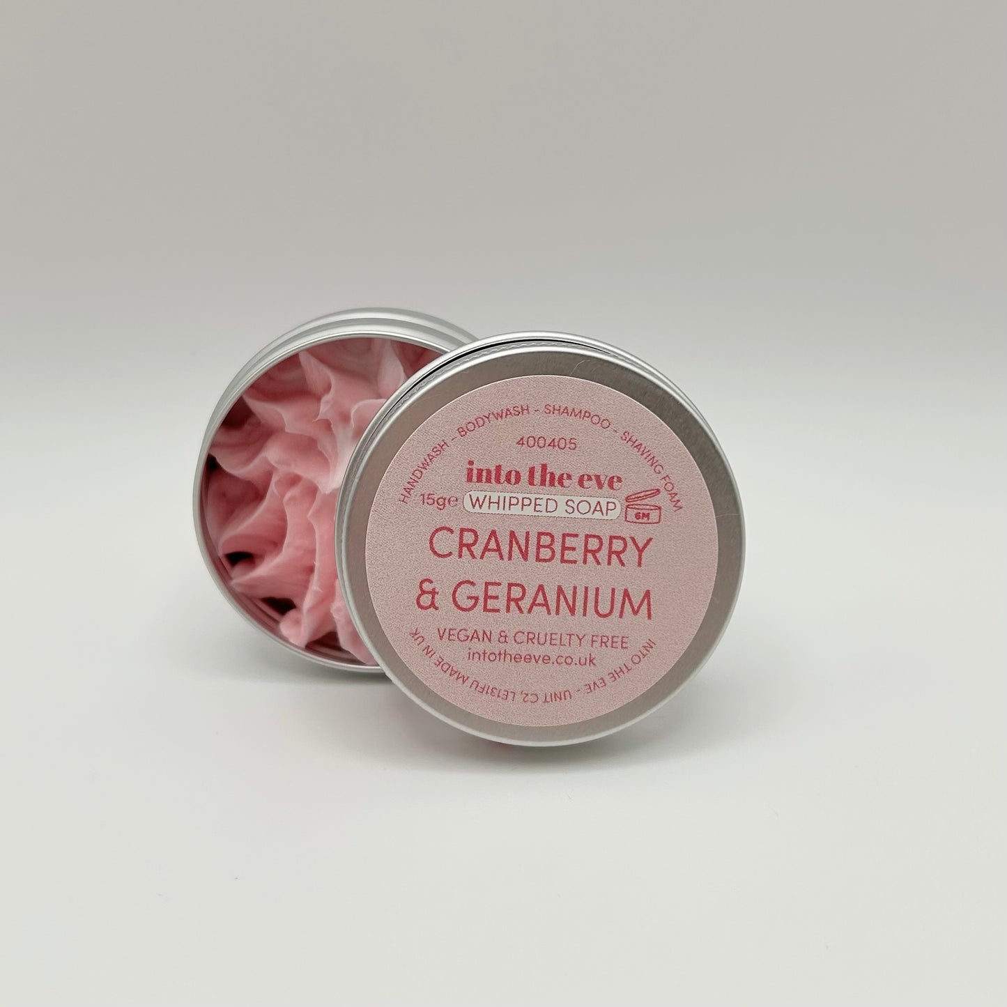 Cranberry & Geranium whipped soap