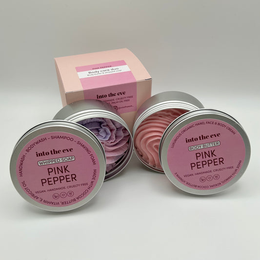 Pink Pepper DUO gift box - body butter and whipped soap