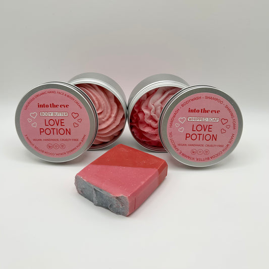 Love Potion BUNDLE - whipped soap, body butter, soap bar