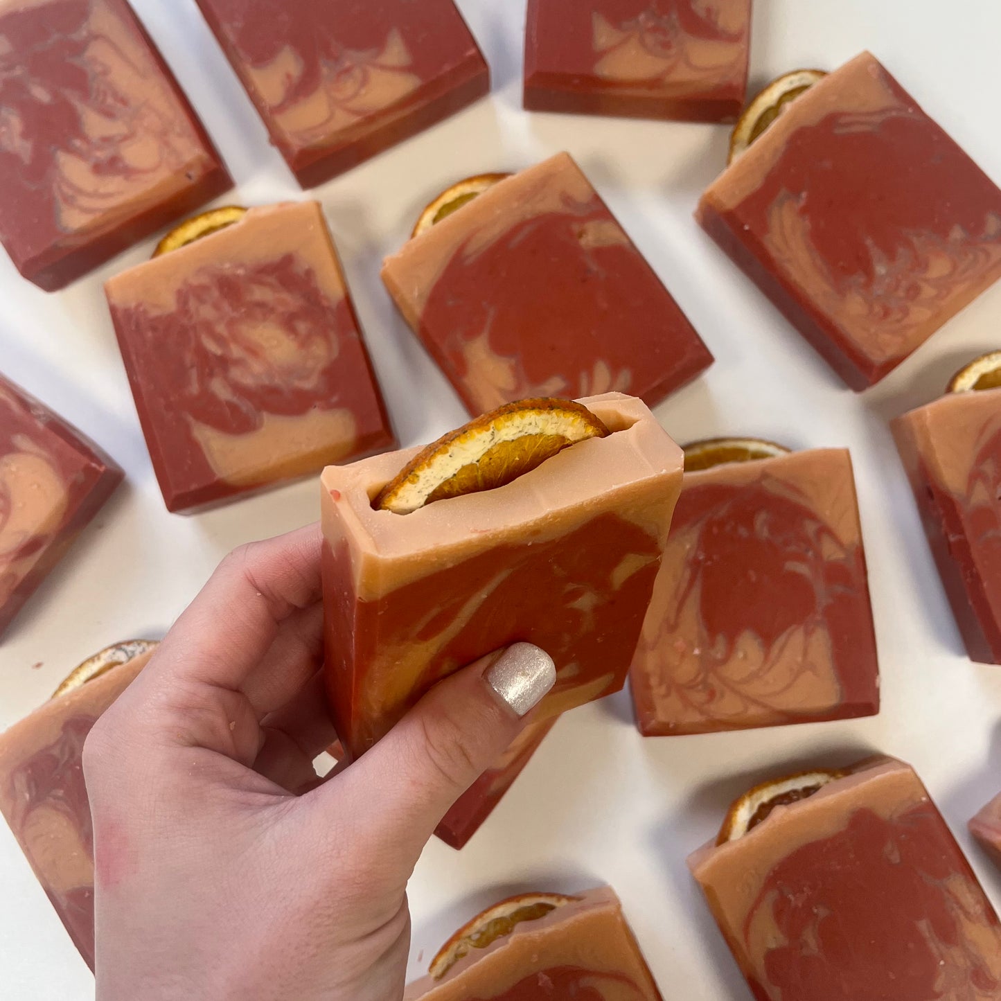 Cinnamon Cranberry Orange soap bar