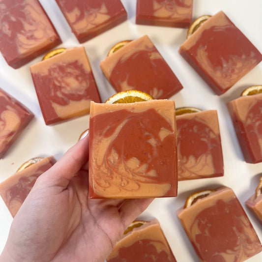 Cinnamon Cranberry Orange soap bar