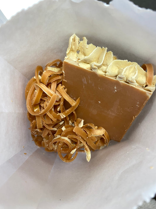 Caramel Vanilla Latte soap bar SCRAPS