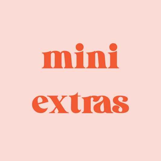 MINI EXTRAS - MUST BE purchased with a mini sample box